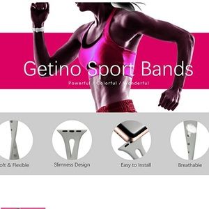 Apple Watch Getino silicone slim watch bands 38mm/40mm/41mm gray and green color